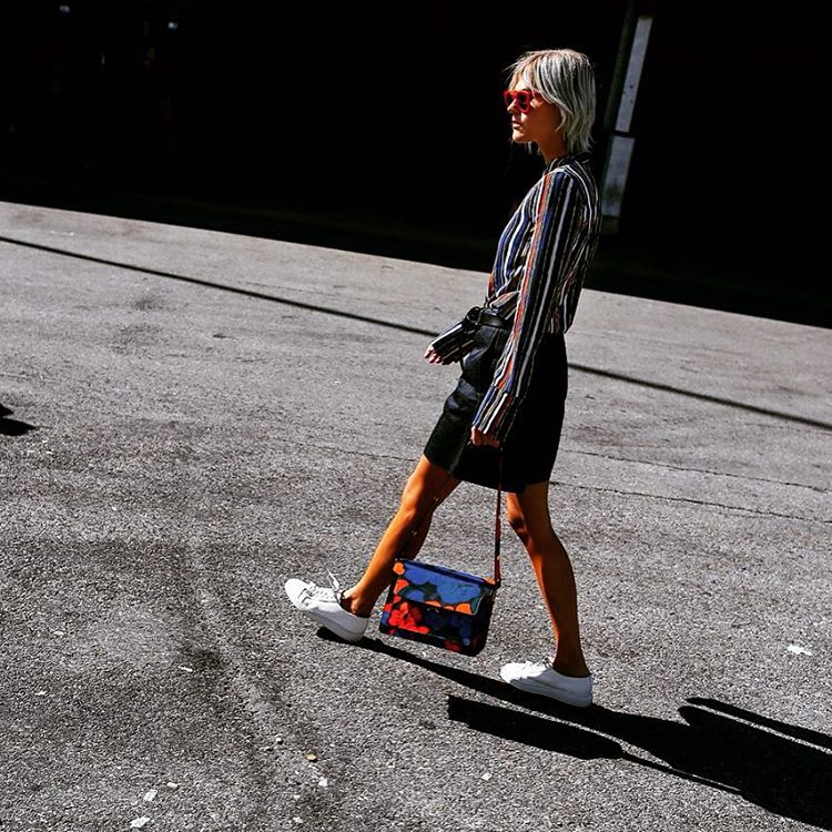 New York Fashion Week street-style #bag #girl #fashionweek #ilovejanesstory